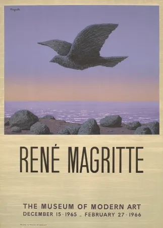 Lithografie Magritte - Exposition au MOMA