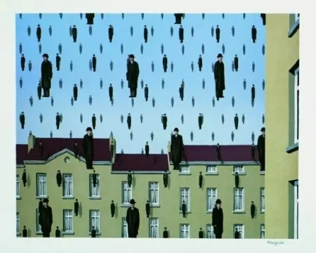Lithografie Magritte - Golconde, 1953