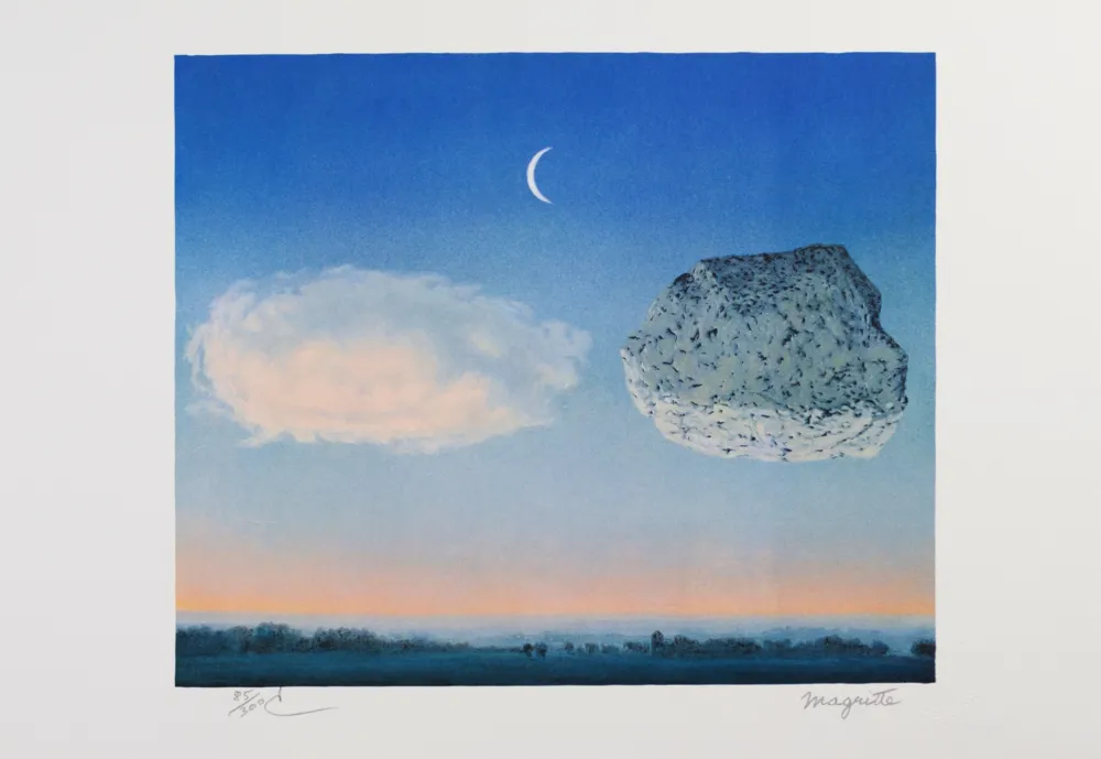 Lithografie Magritte - La Bataille de Argonne
