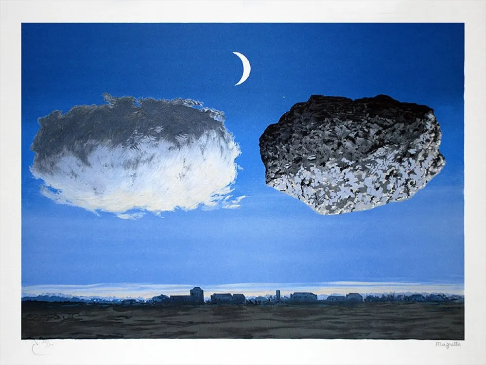 Lithografie Magritte - La Bataille de l'Argonne