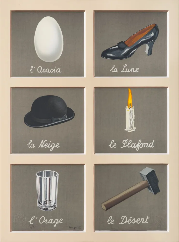 Lithografie Magritte - La Clé des Songes