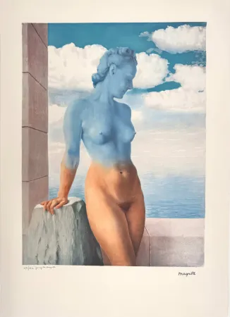 Lithografie Magritte -  La Magie noire 