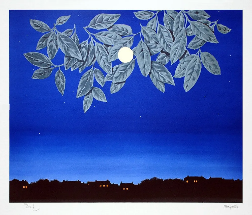 Lithografie Magritte - La Page Blanche