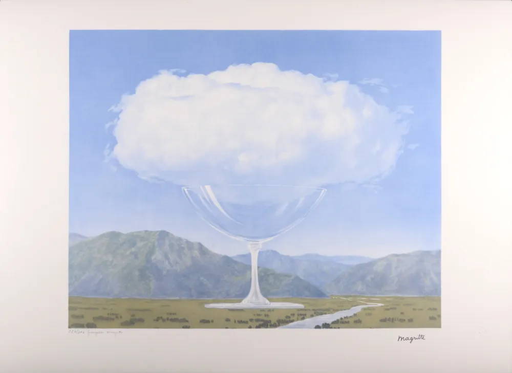 Lithografie Magritte - La Philosophie et la Peinture : La corde sensible, C. 1979