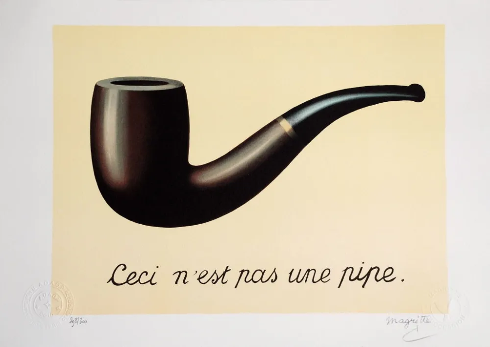 Lithografie Magritte - La Trahison des Images