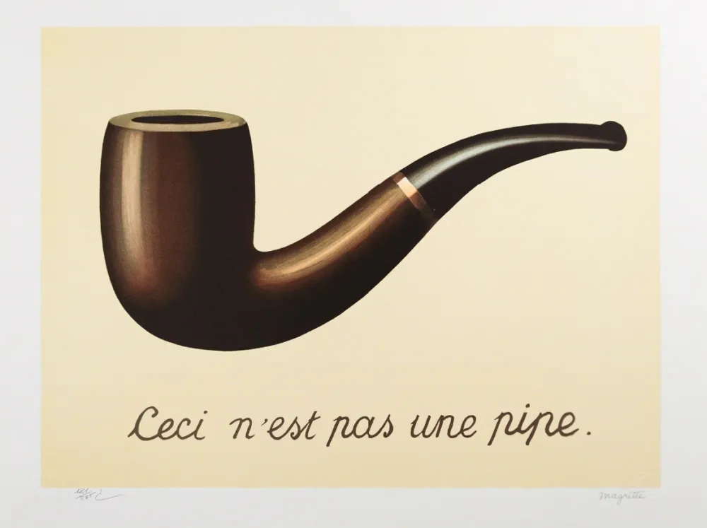 Lithografie Magritte - La Trahison des Images