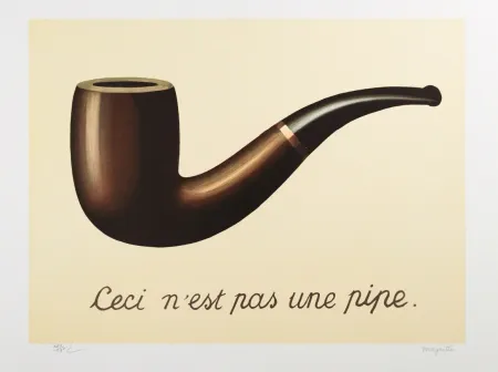 Lithografie Magritte - La Trahison des Images