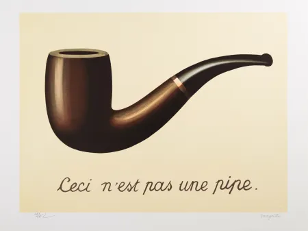 Lithografie Magritte - La Trahison des Images (The Treachery of Images)