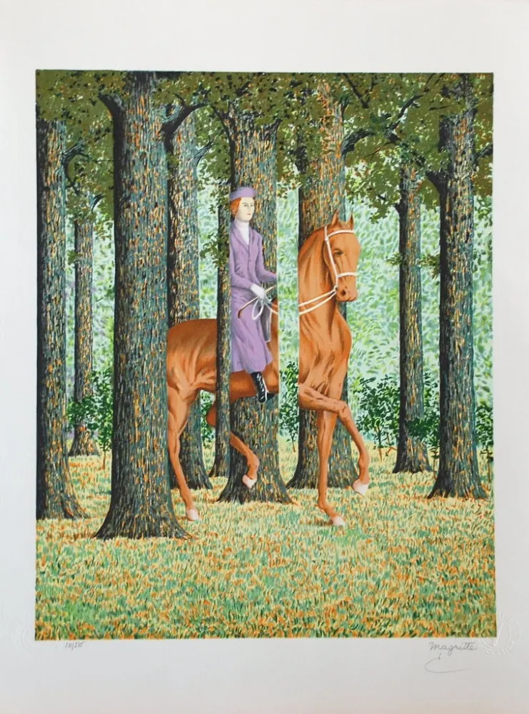 Lithografie Magritte - Le Blanc-Seing