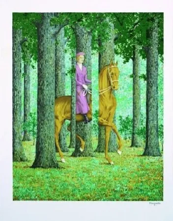 Lithografie Magritte - Le blanc-seing, 1965