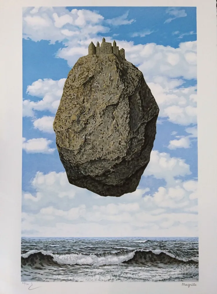 Lithografie Magritte - Le Château des Pyrénées