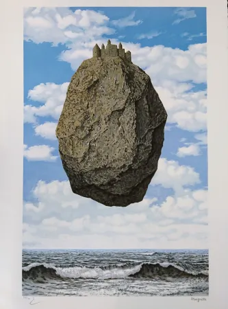 Lithografie Magritte - Le Château des Pyrénées
