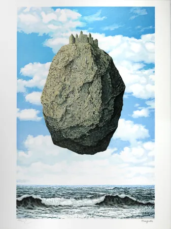 Lithografie Magritte - Le Château des Pyrénées (The Castle of the Pyrenees)