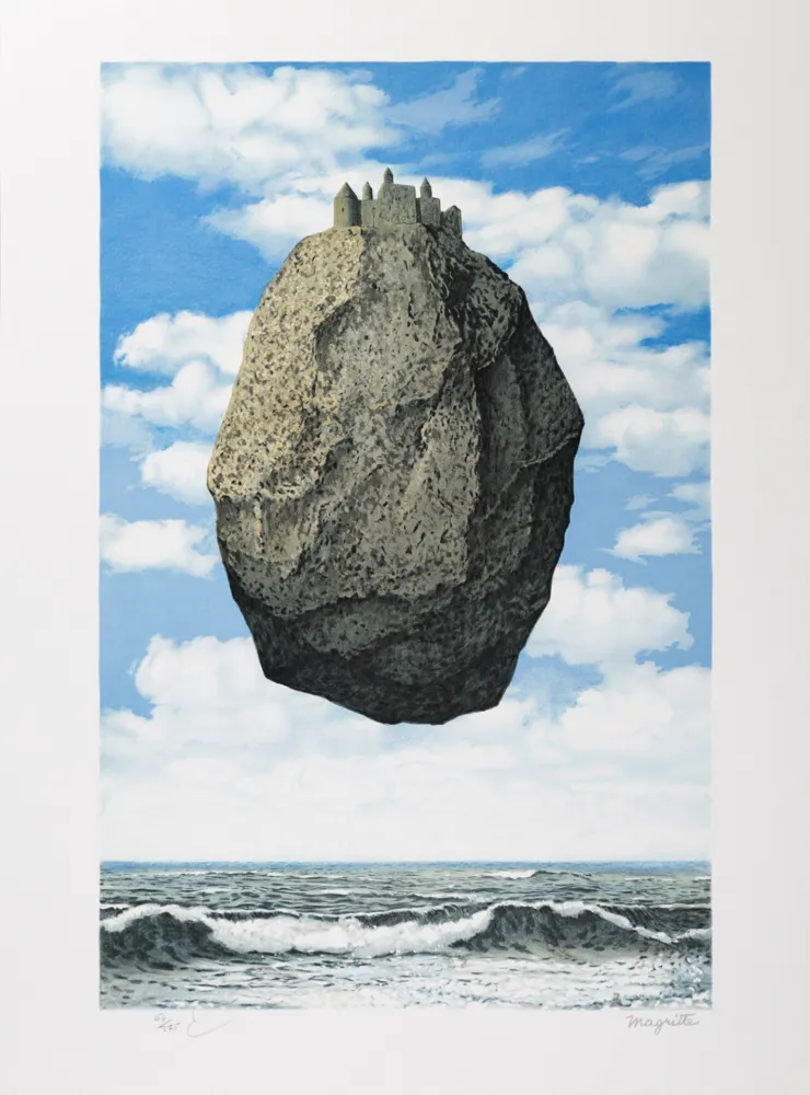 Lithografie Magritte - Le Château des Pyrénées (The Castle of the Pyrenees)