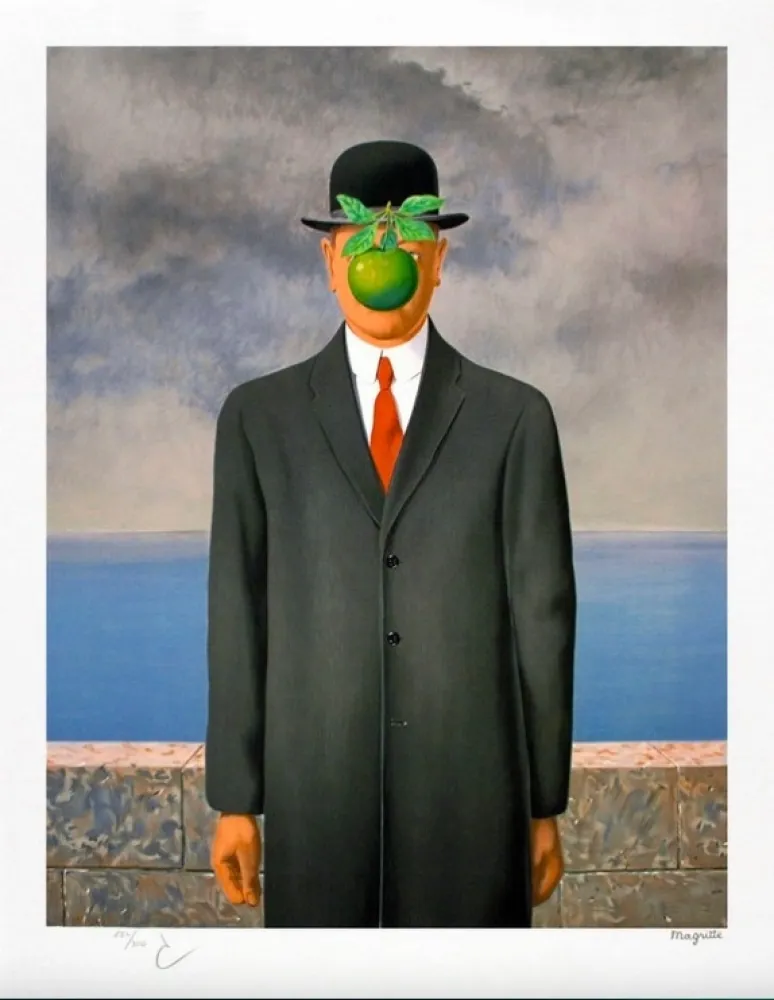 Lithografie Magritte - Le Fils de l'Homme