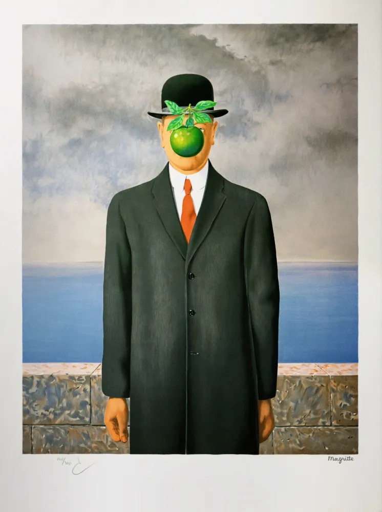 Lithografie Magritte - Le Fils de l'Homme (The Son of Man)