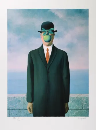 Lithografie Magritte - Le Fils de l’Homme (The Son of Man)