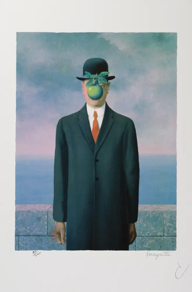 Lithografie Magritte - Le Fils de l’Homme (The Son of Man)