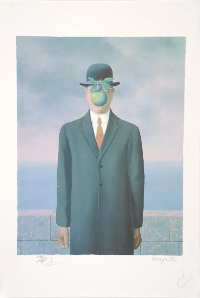 Lithografie Magritte - Le Fils de l’Homme - The Son of Man