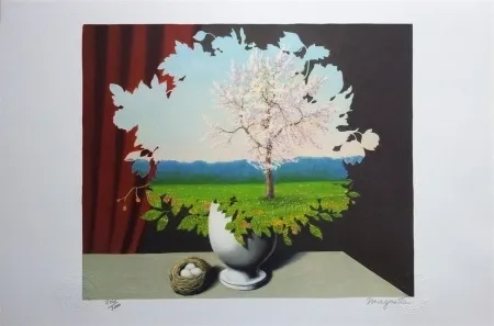 Lithografie Magritte - Le Plagiat (Plagiary)