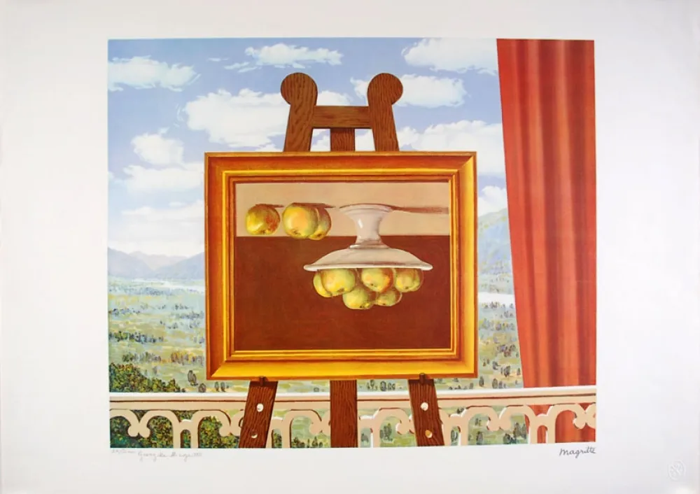 Lithografie Magritte - Le réveil Matin - The Morning Alarm clock