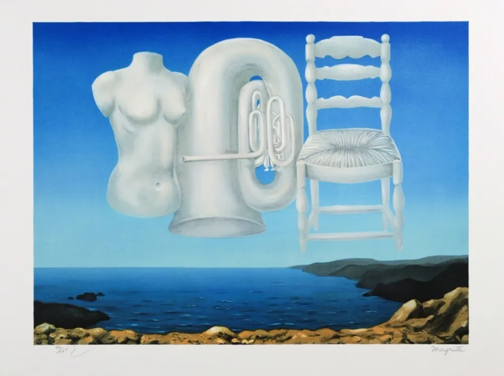 Lithografie Magritte - Le Temps Menaçant