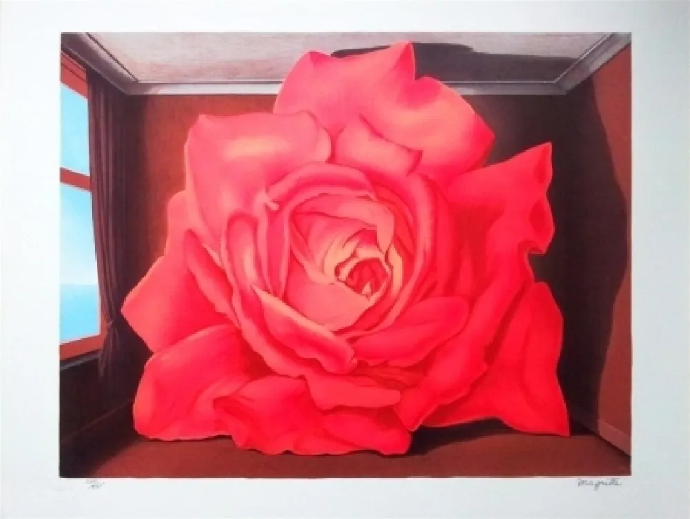 Lithografie Magritte - Le Tombeau des Lutteurs (the tomb of the wrestlers)