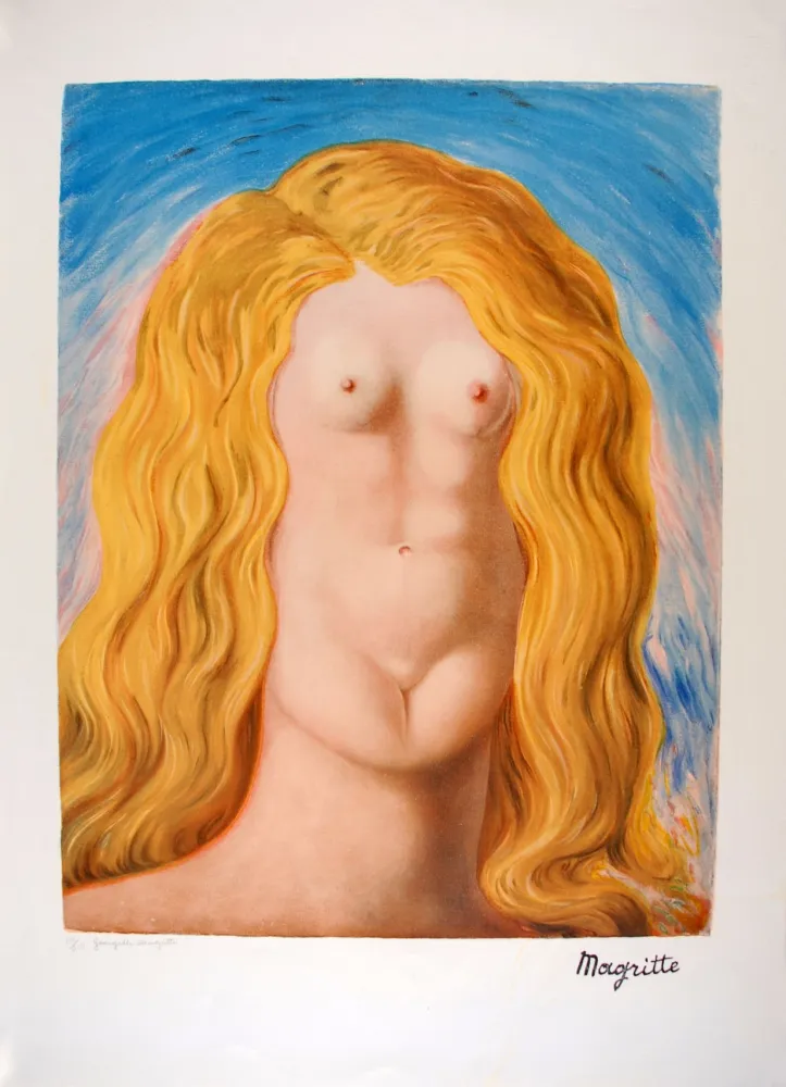 Lithografie Magritte - Le Viol - The Rape