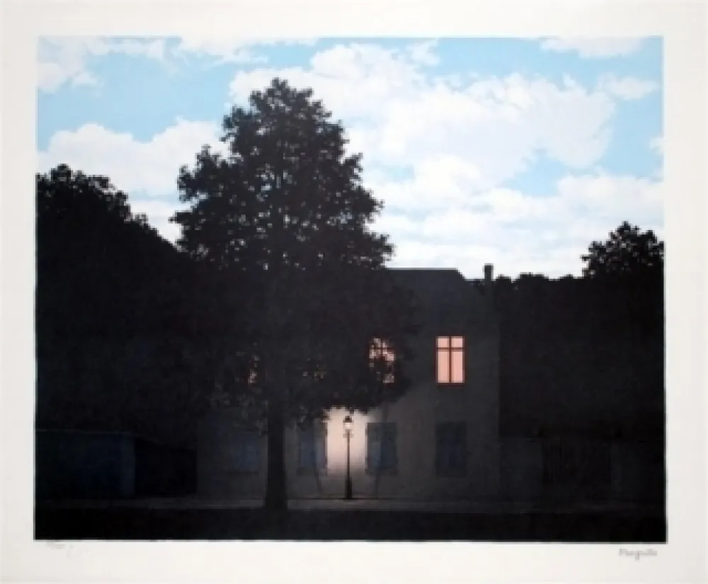 Lithografie Magritte - L'empire des lumières 1961