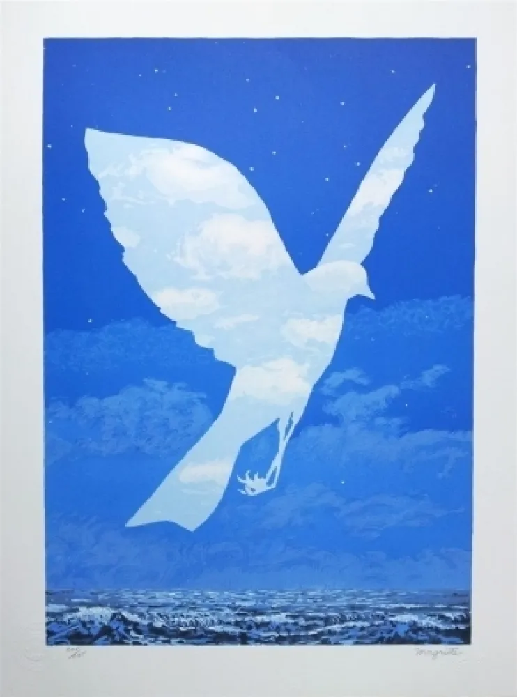 Lithografie Magritte - L'Entrée en scène