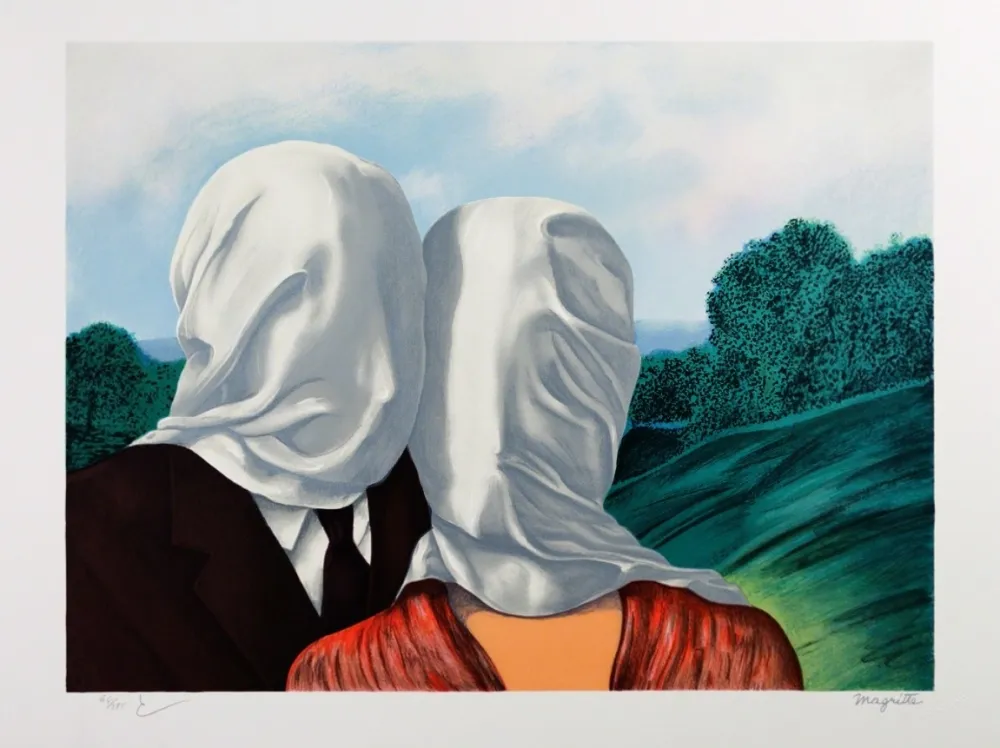 Lithografie Magritte - Les Amants
