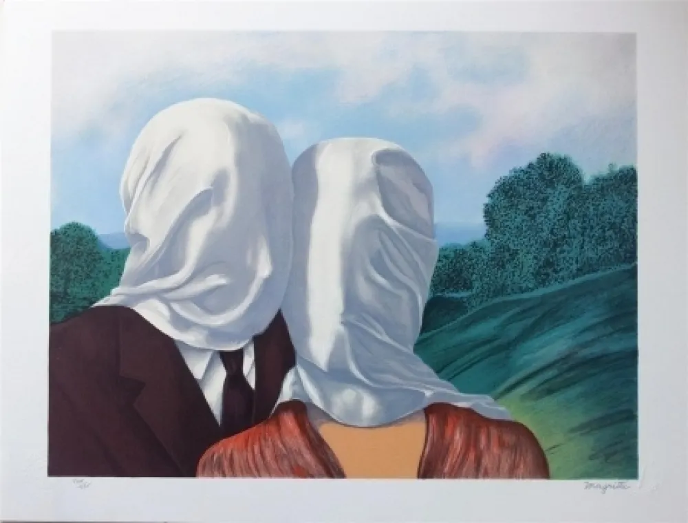 Lithografie Magritte - Les amants (The Lovers)