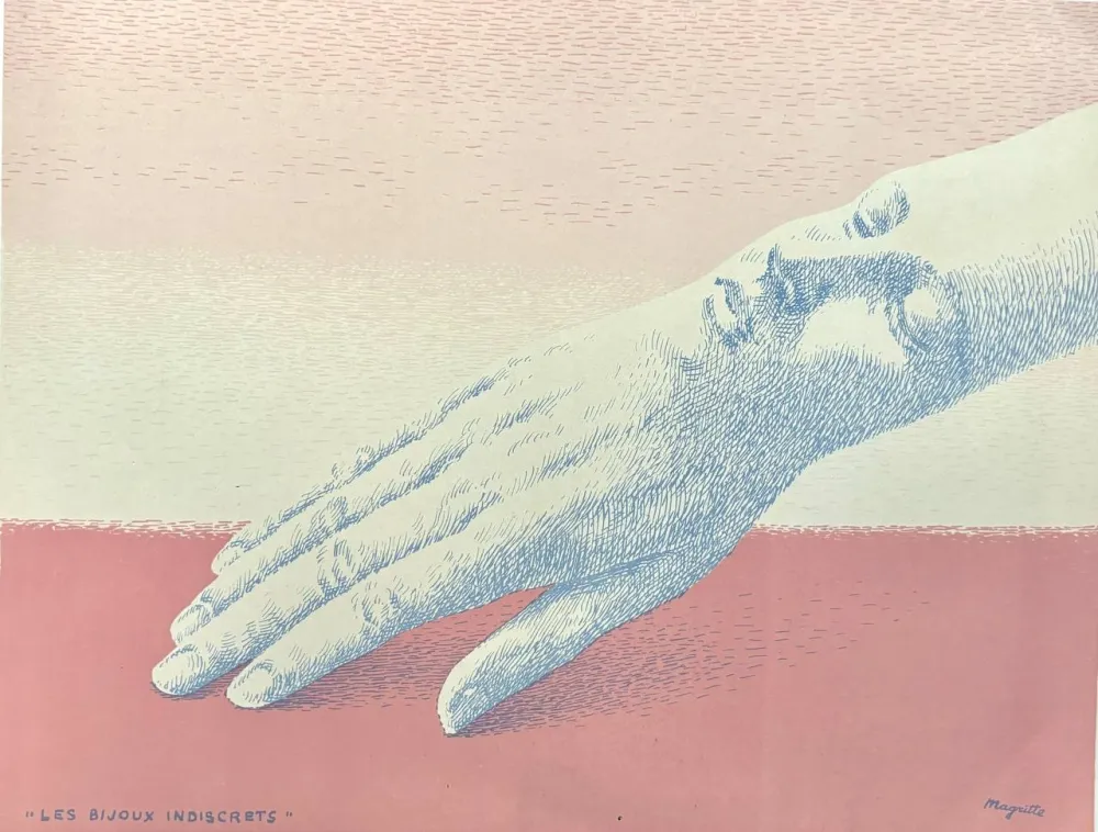 Lithografie Magritte - Les bijoux indiscrets 