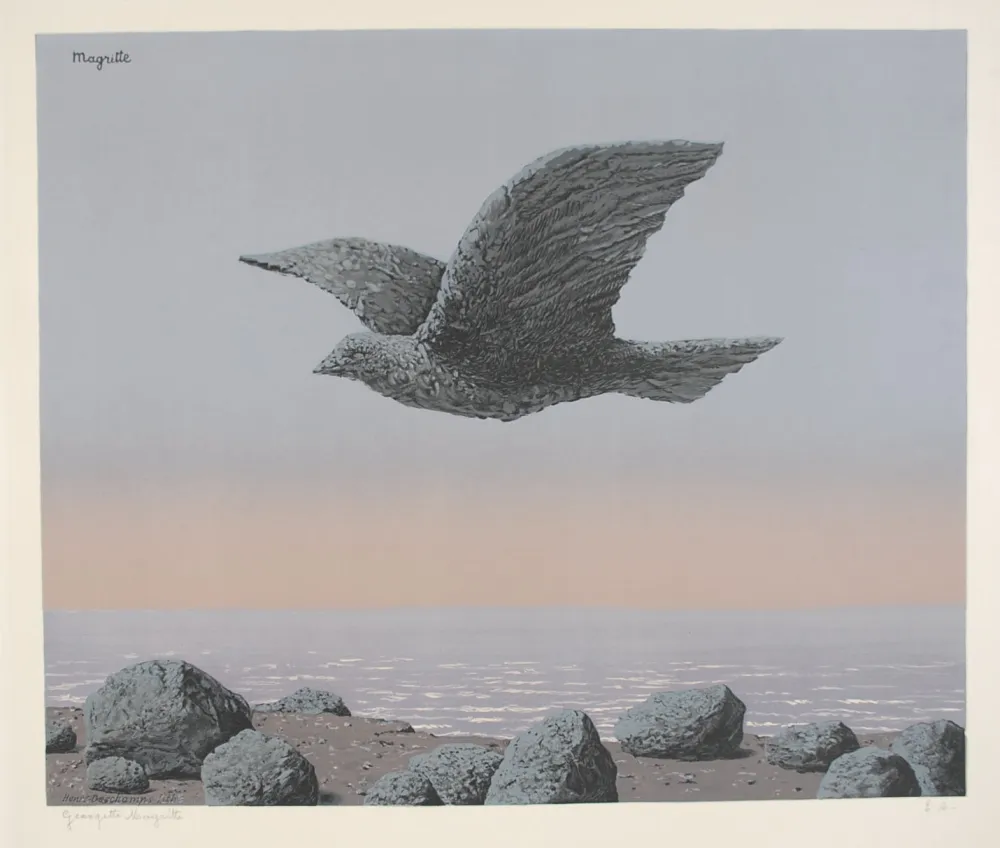 Lithografie Magritte - L'Idole - Rock Bird