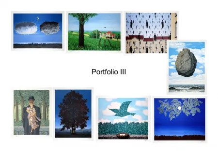 Lithografie Magritte - Portfolio III, Suite de 8 lithographies 