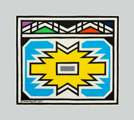 Geen Techniek Mahlangu - Ndebele pattern
