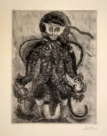 Ets Maillet - (Katzenwesen auf Sessel)