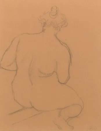 Geen Techniek Maillol - Femme nue de dos, accroupie