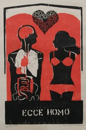 Houtsnede Maiolino - Ecce Homo