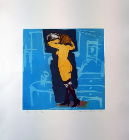 Ets En Aquatint Mair - Chapeau