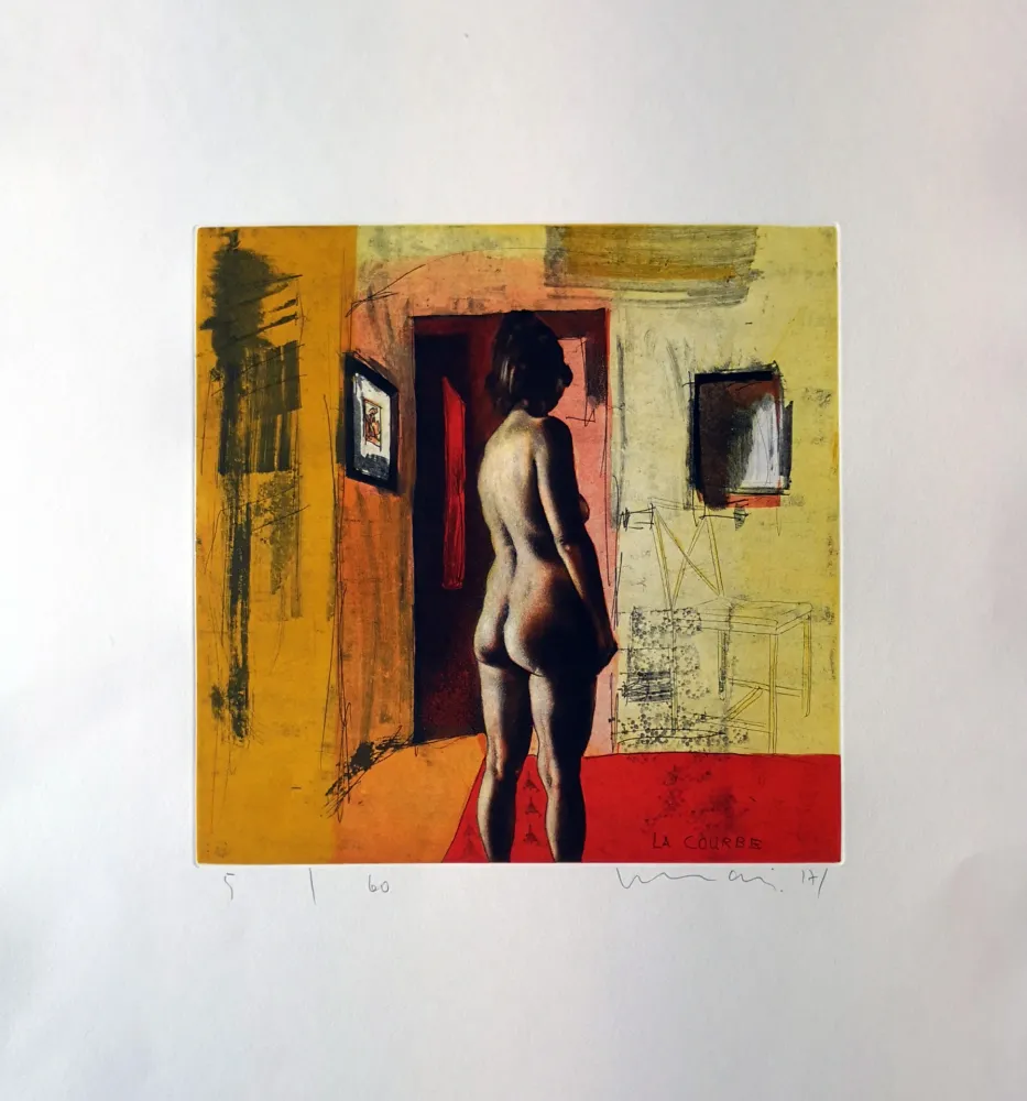 Ets En Aquatint Mair - La courbe