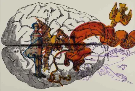 Digitale Print Malani - Girl watching