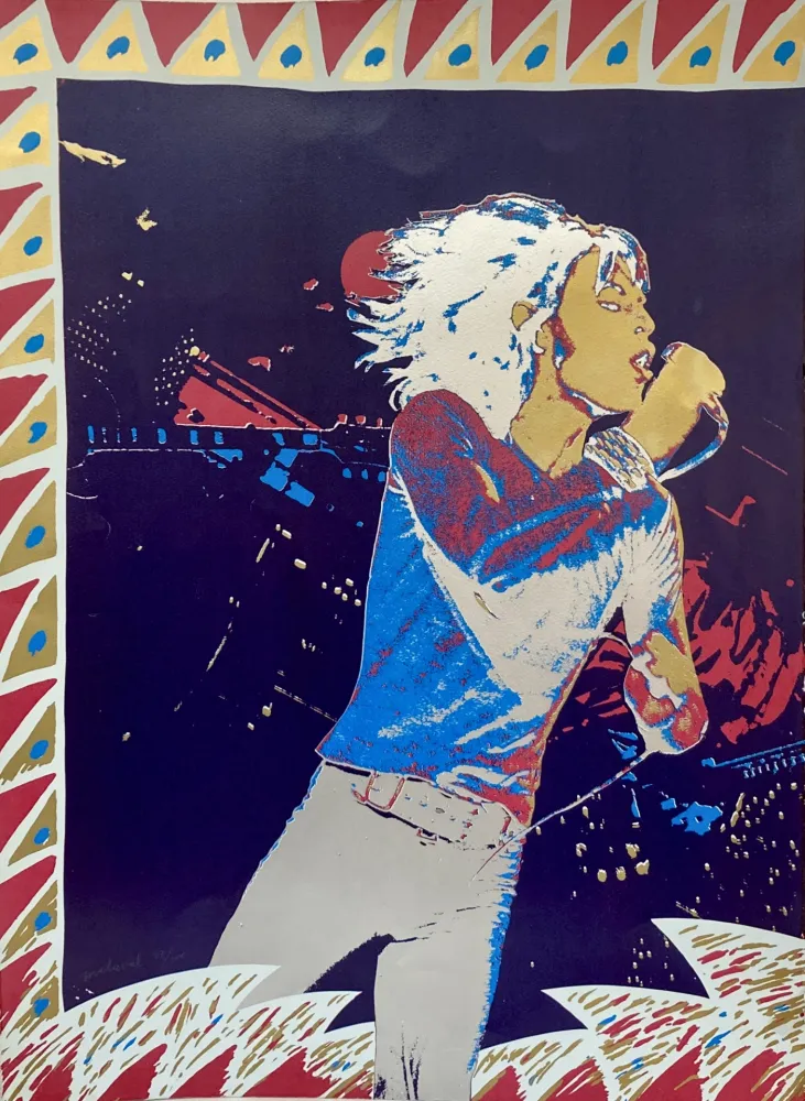 Zeefdruk Malaval - The Rolling Stones, 1974.