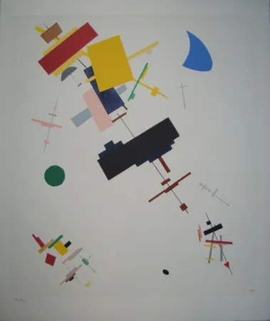 Lithografie Malevitch - Composition