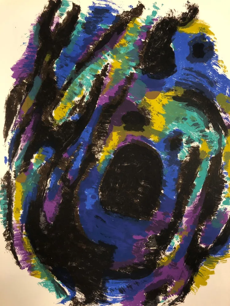 Lithografie Manessier - Composition, 