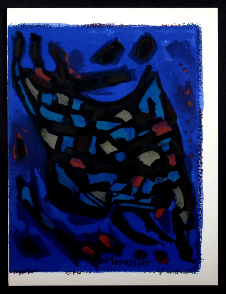 Lithografie Manessier - Composition, 1964.