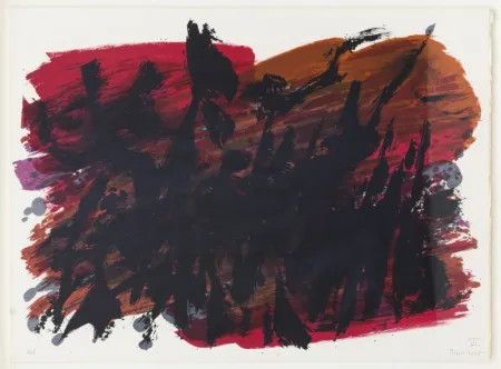 Lithografie Manessier - Composition abstraite