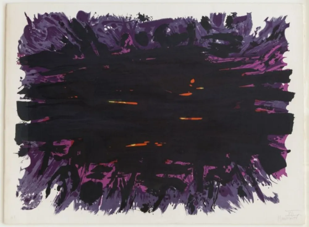 Lithografie Manessier - Composition abstraite 