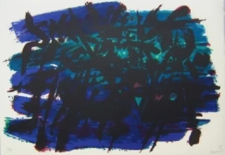 Lithografie Manessier - Composition II