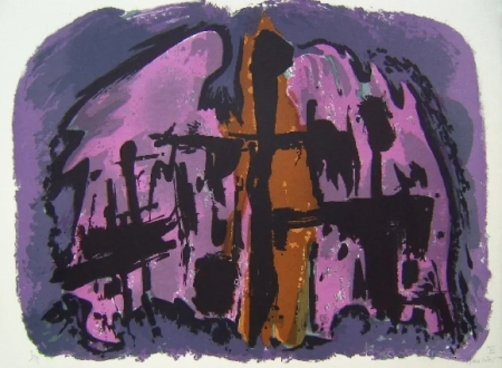 Lithografie Manessier - Composition XI